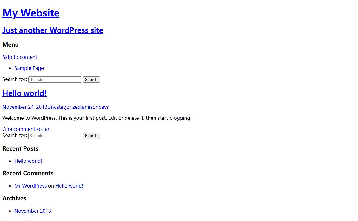 My Website | Just another WordPress site