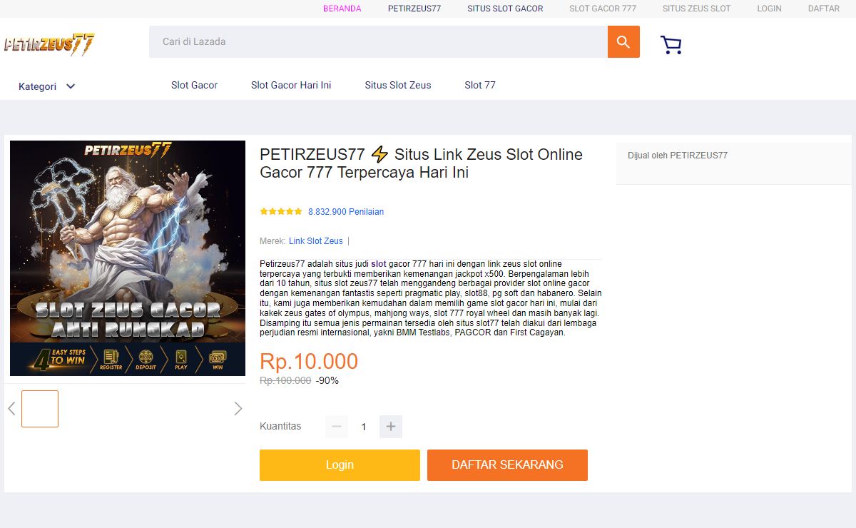 PETIRZEUS77 ⚡ Situs Link Zeus Slot Online Gacor 777 Terpercaya Hari Ini