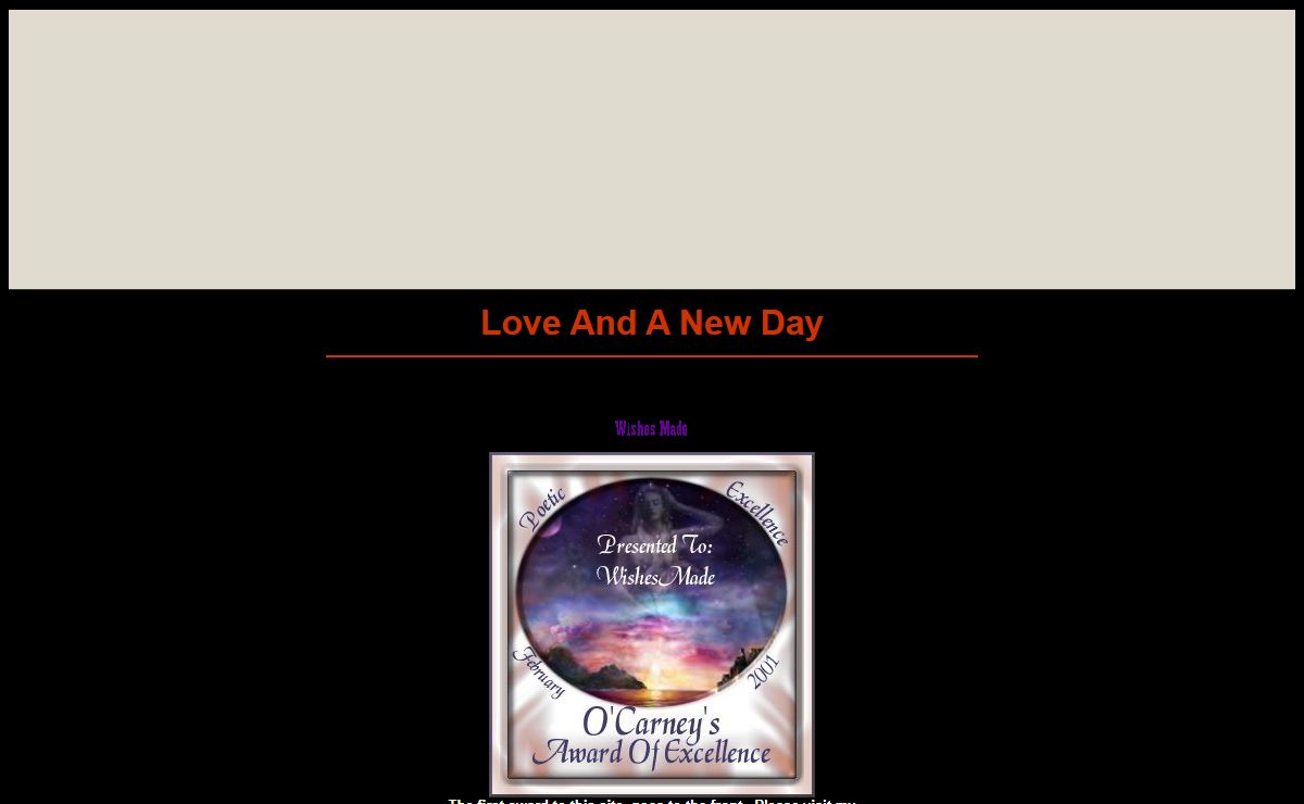 Love And A New Day