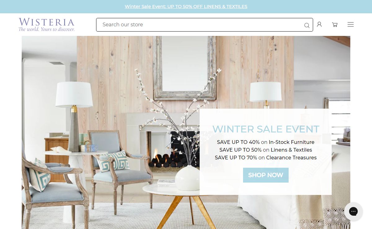 Wisteria: Premium Furniture and Home Accessories