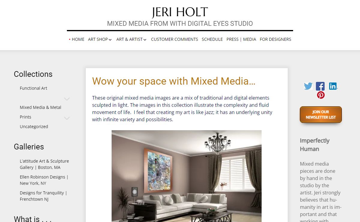 Mixed media from Jeri Holt's with Digital Eyes Studio