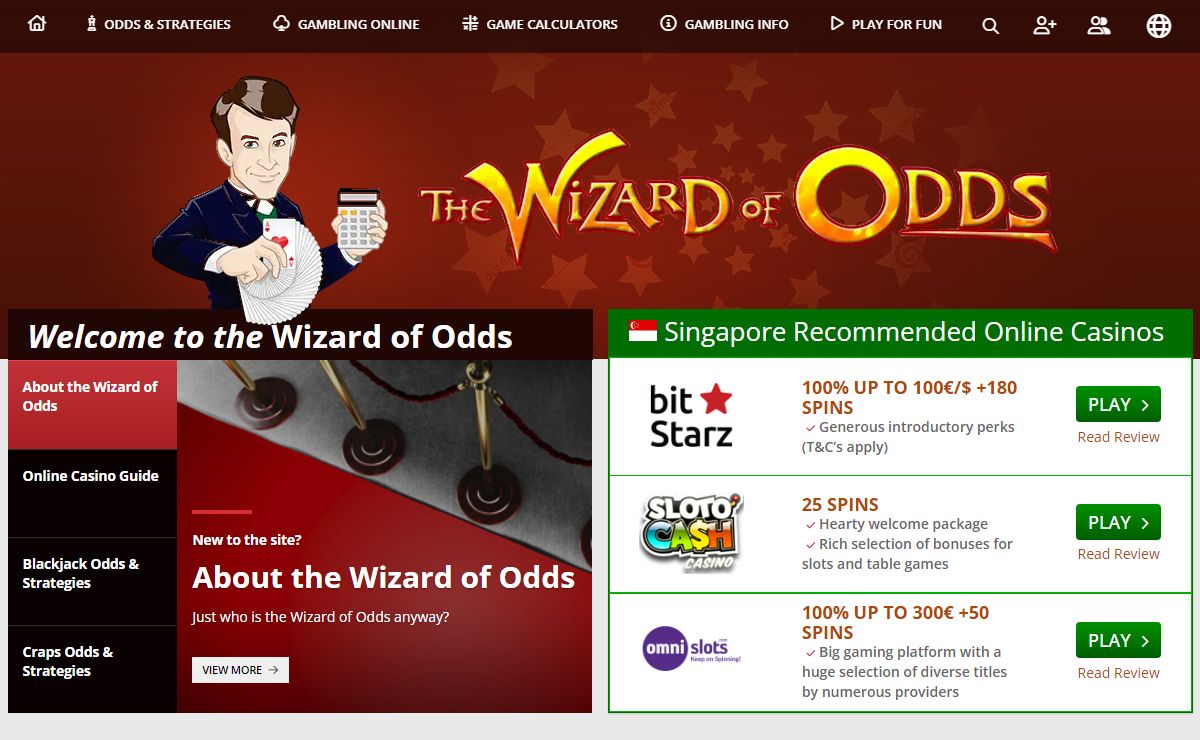 🧙 Wizard Of Odds ᐈ Guide To Online Casinos & Gambling Games