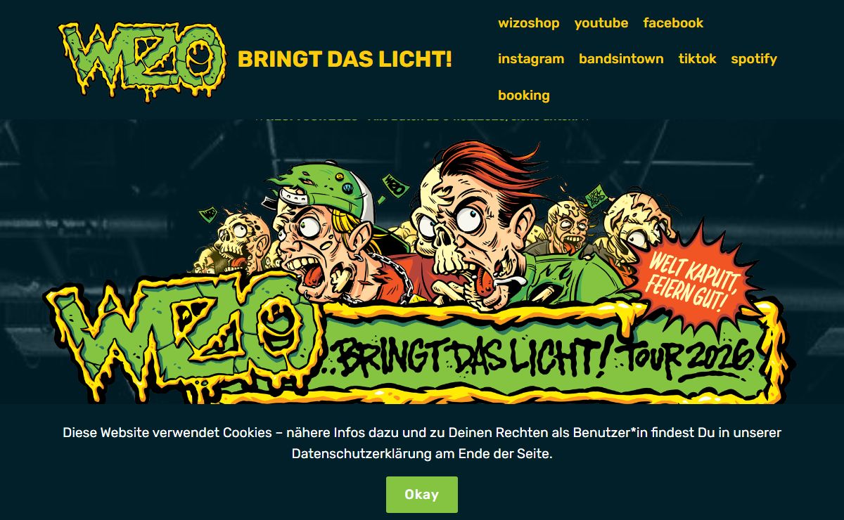 wizo.de - Offizielle Webseite der antifaschistischen Punkrockband aus Sindelfingen!