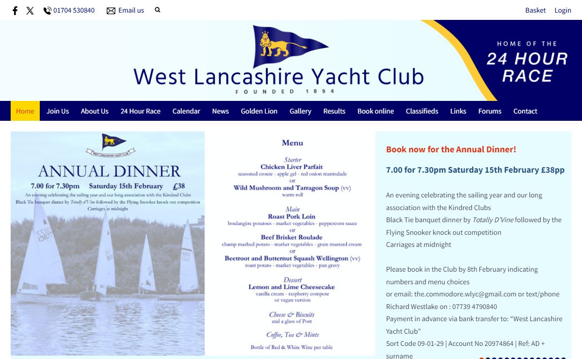 Home : West Lancs Yacht Club