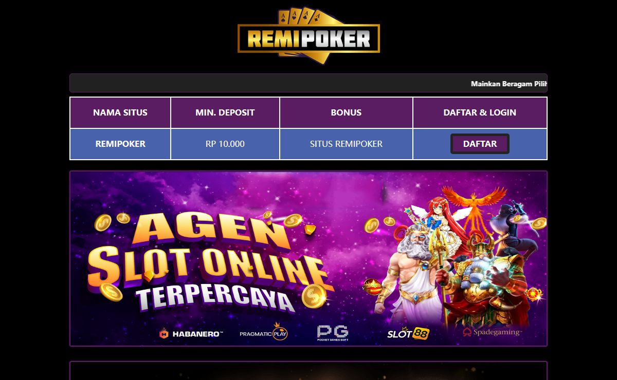 Remipoker: Link Slot Gacor Sensasional Anti Boncos Pasti Bocor