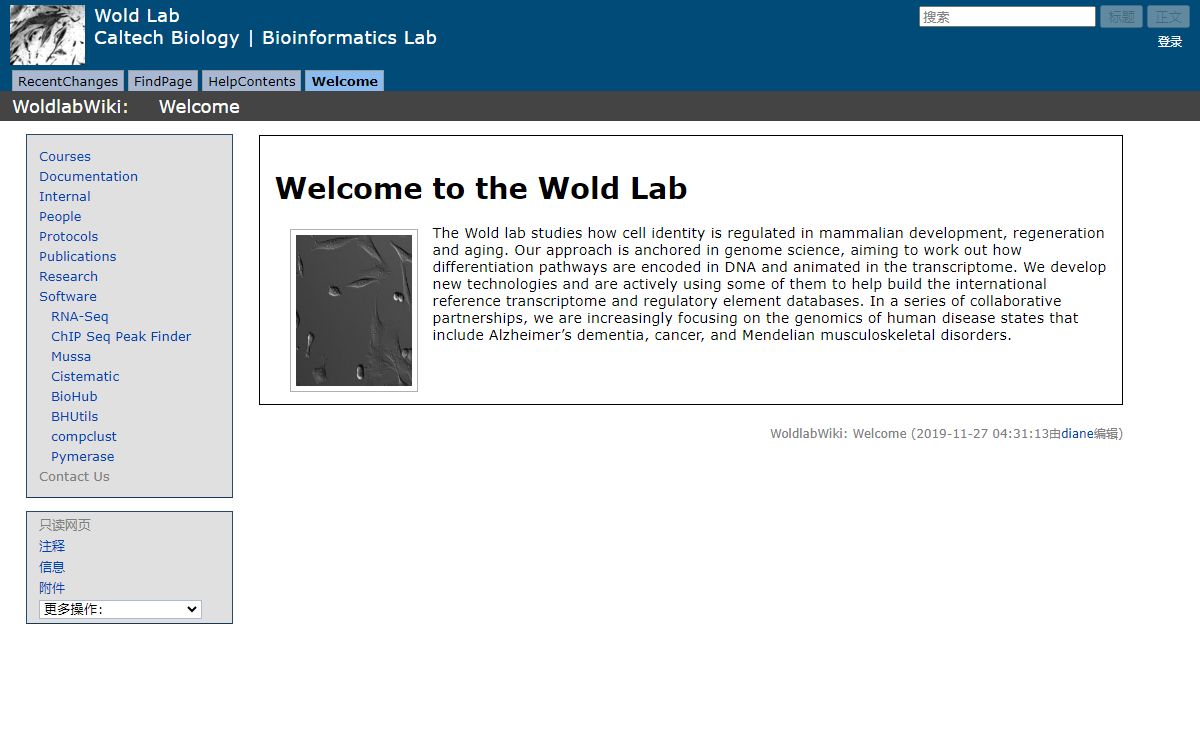 Welcome - Wold Lab