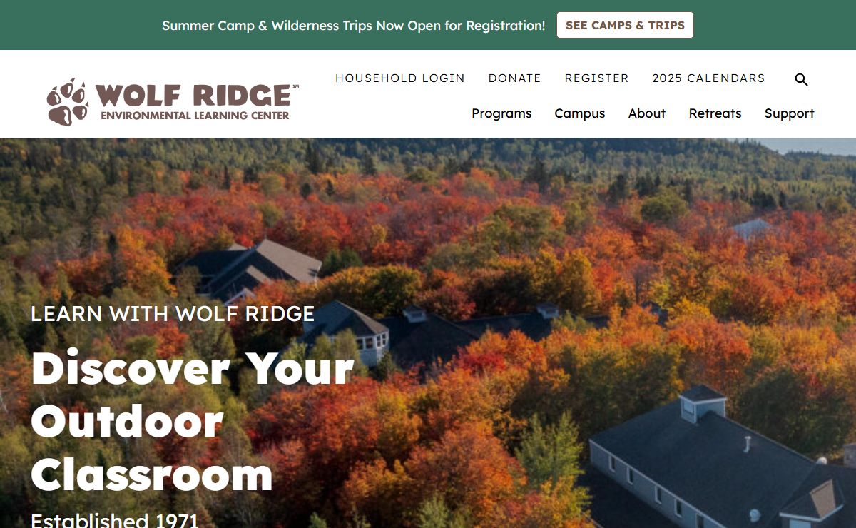 Lifelong Learning Experiences in Nature - Wolf Ridge