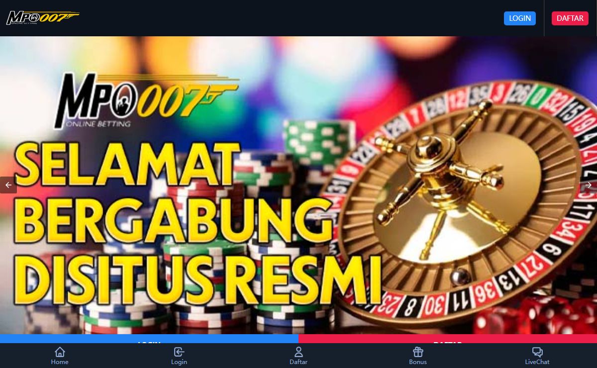 MPO007 Daftar Situs Web Judi IDN Live Casino Online Terpercaya