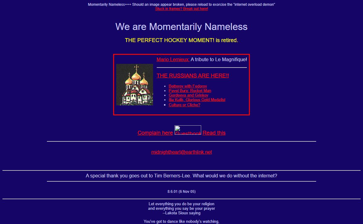 Momentarily Nameless
