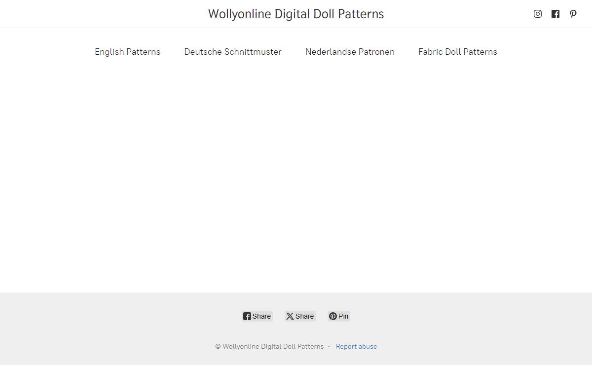 Wollyonline Digital Doll Patterns