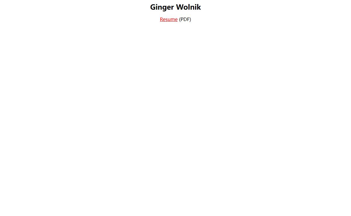 Ginger Wolnik