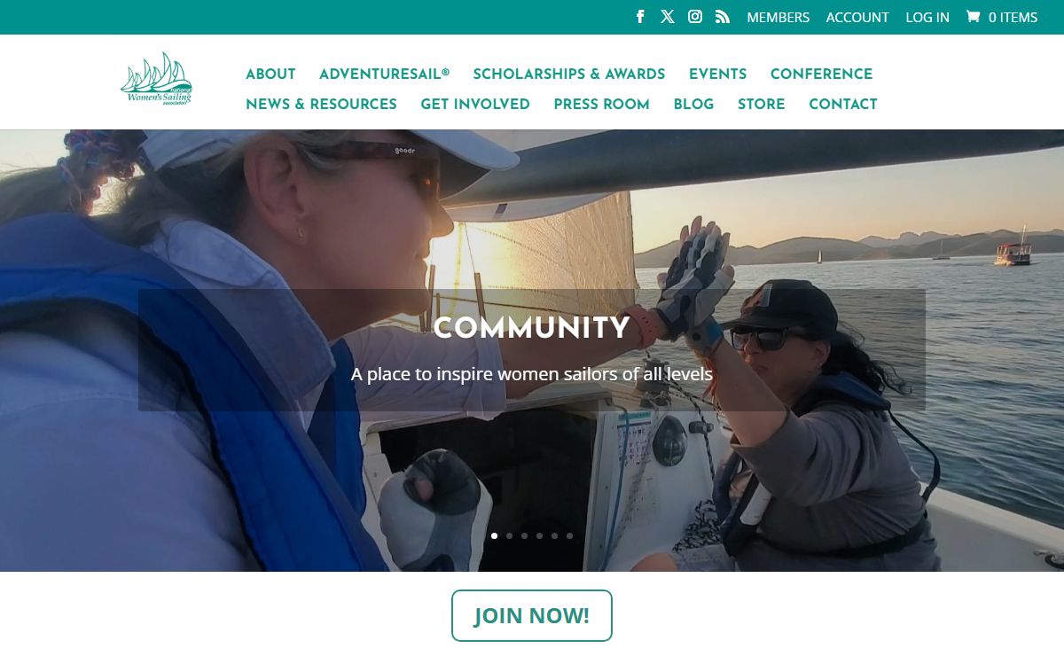 National Women's Sailing Association | Providing a community for women sailors offering scholarships, awards, events and education