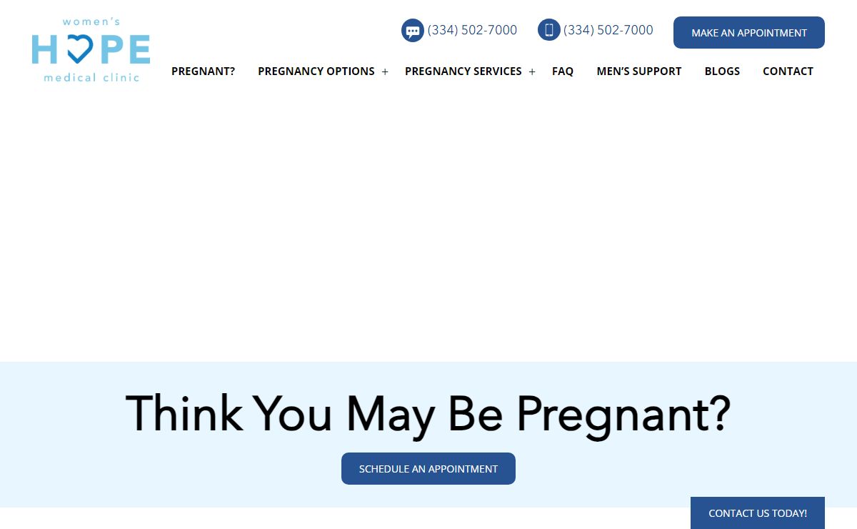 Pregnancy Services | Women's Hope Medical Clinic | Auburn, AL
