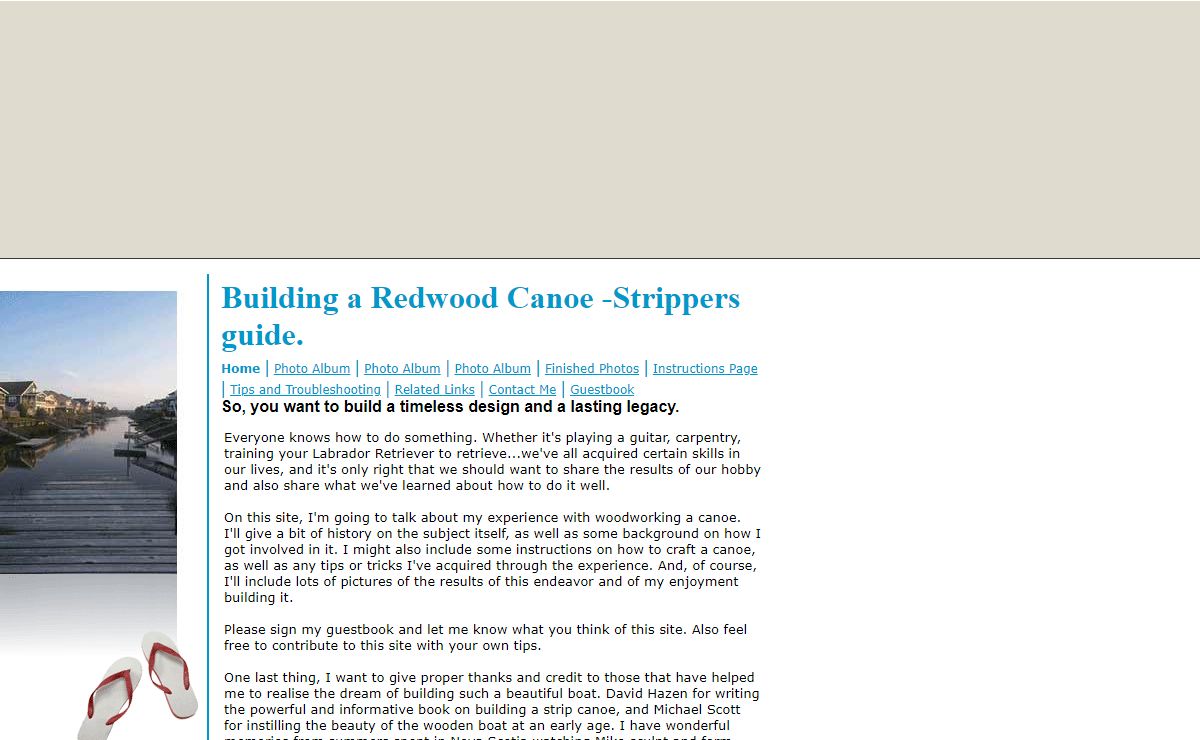 Building a Redwood Canoe -Strippers guide.