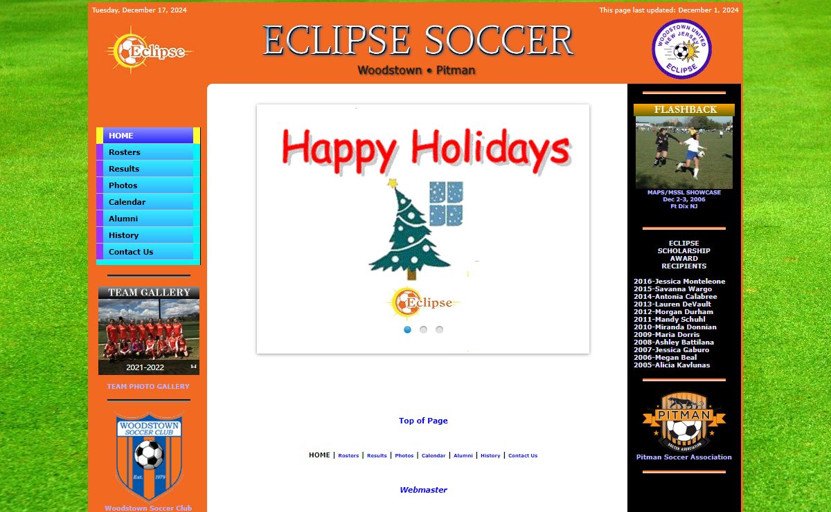 Eclipse Girls Soccer Team Website