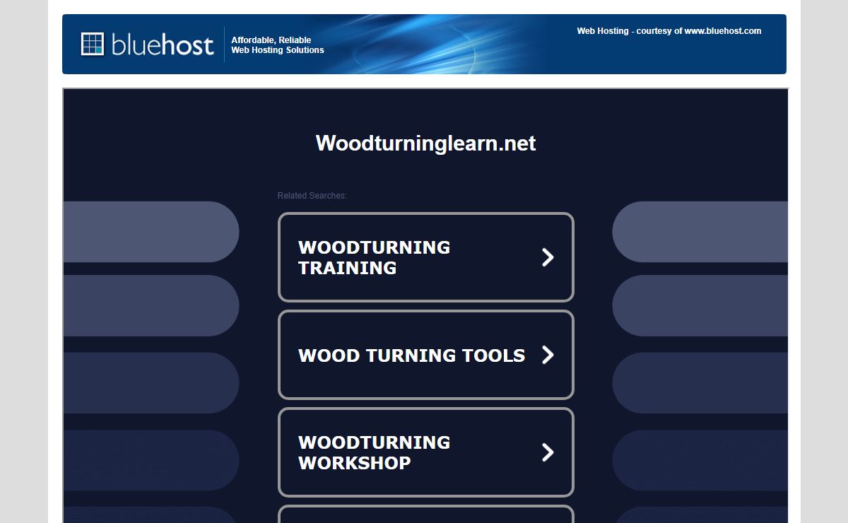 Welcome woodturninglearn.net - BlueHost.com