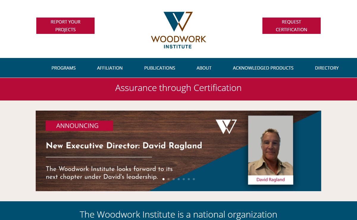 Woodwork Institute - Assurance Through Certification - Woodwork Institute