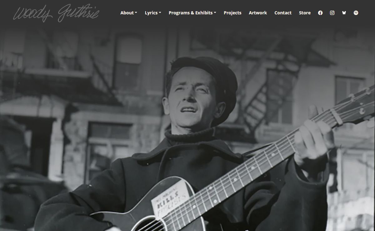 Official Woody Guthrie Website