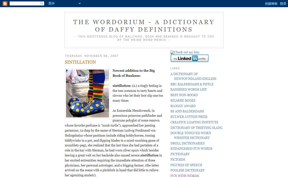 THE WORDORIUM - A Dictionary of Daffy Definitions