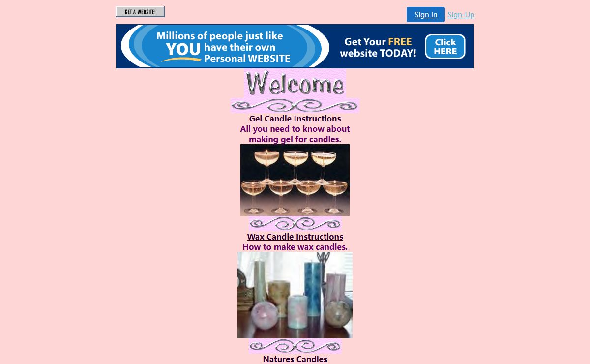 Various Homemade Candles Instructions