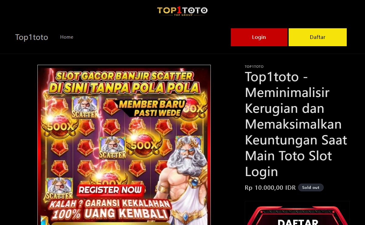 Top1toto - Meminimalisir Kerugian dan Memaksimalkan Keuntungan