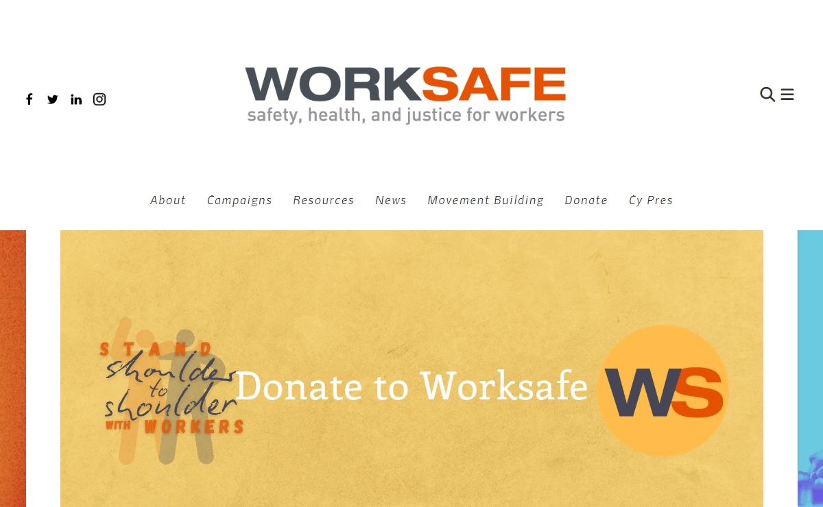 Worksafe: Safety, Health, & Justice for Workers