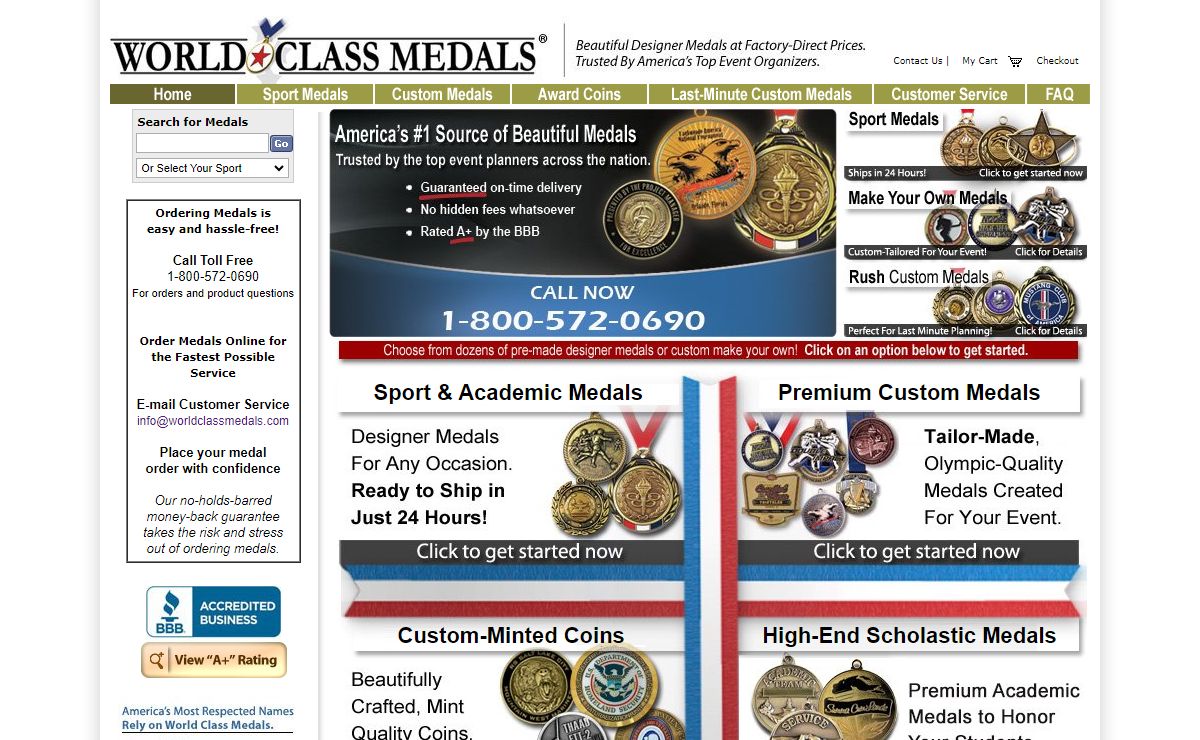 Buy Medals Online | Diecast Medals | Engraved medals
