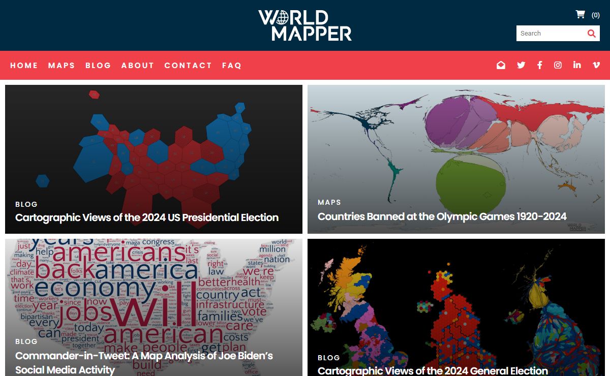 Worldmapper | rediscover the world as you've never seen it before