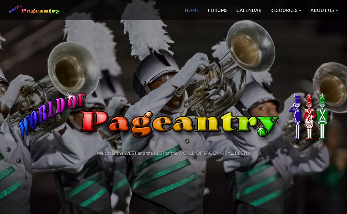 World of Pageantry, Band, Color Guard, Drum Corps and Drill Team News