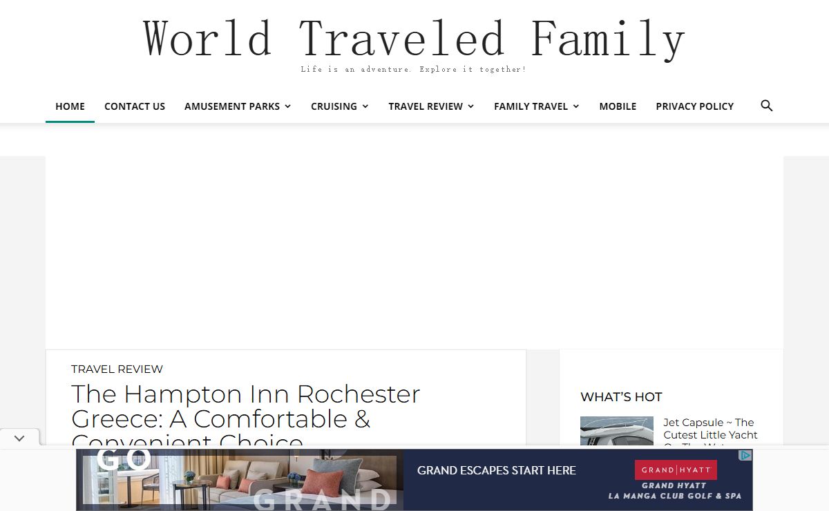 Life is An Adventure! Explore It Together! - World Traveled Family