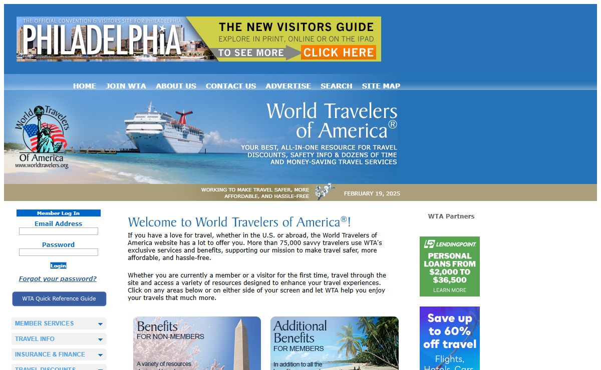 World Travelers of America:.