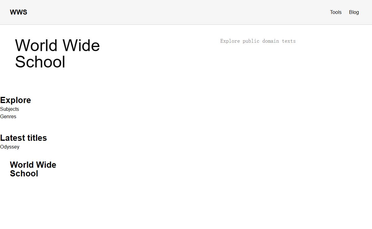 World Wide School: Free, Online Library of Public Domain Texts