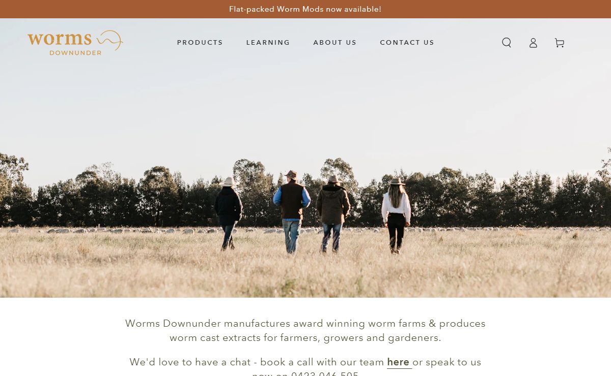 Home - Worms Downunder - Large scale worm farms and worm cast extract