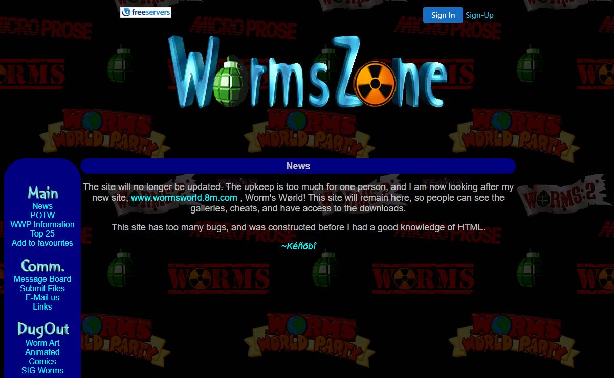 The WORMS zone