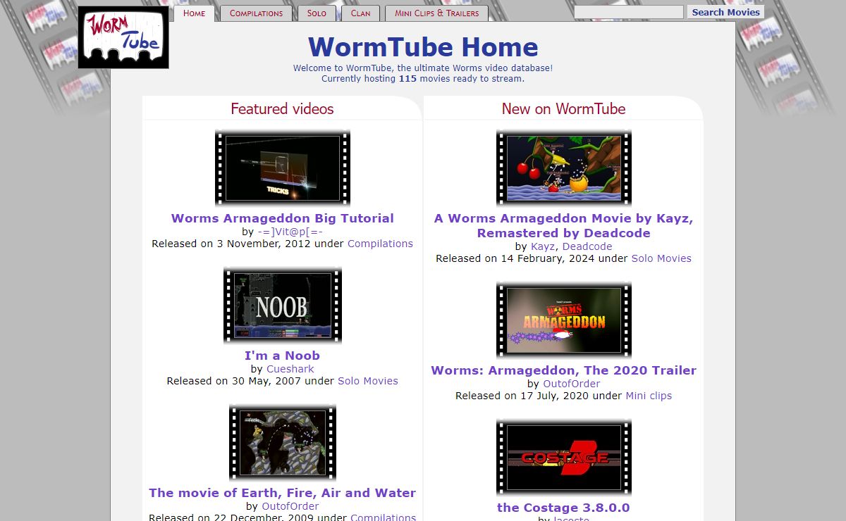 Welcome! - WormTube