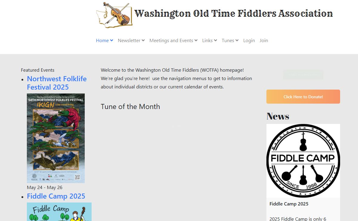 Washington Old Time Fiddlers Association – Preserving an American Tradition