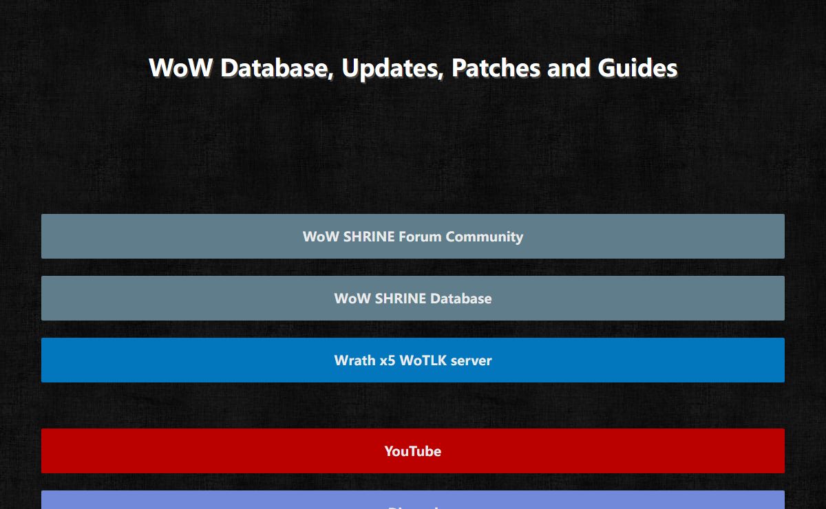 WoW Database, WoW Updates, WoW Patches and WoW Guides | World of Warcraft