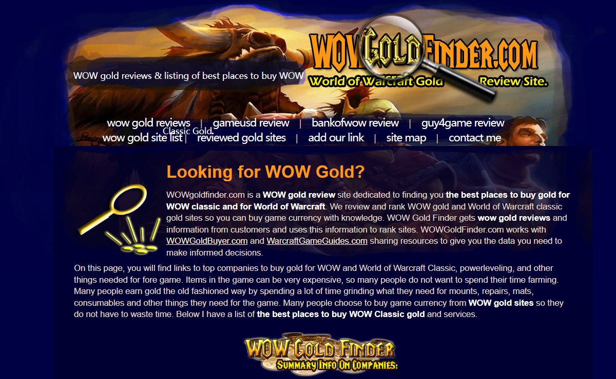 WOW Gold Reviews - The Best Places To Buy World Of Warcraft Gold