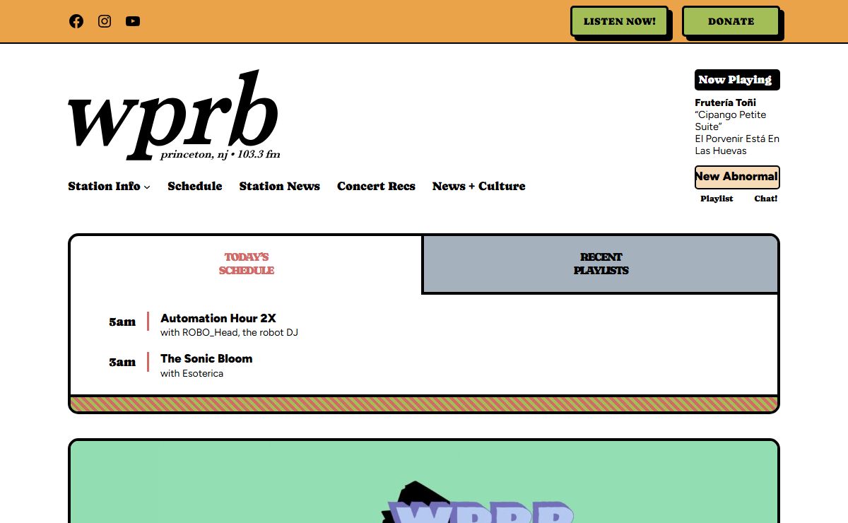 WPRB 103.3 FM – Princeton, NJ – Community Supported Independent Radio