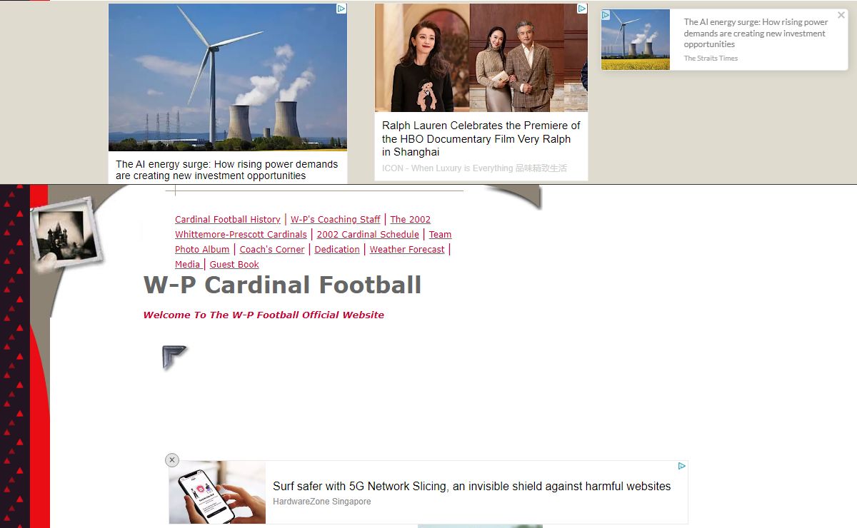 W-P Cardinal Football
