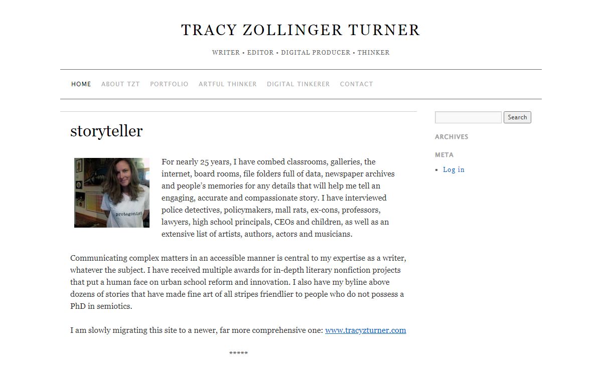 Tracy Zollinger Turner » writer • editor • digital producer • thinker