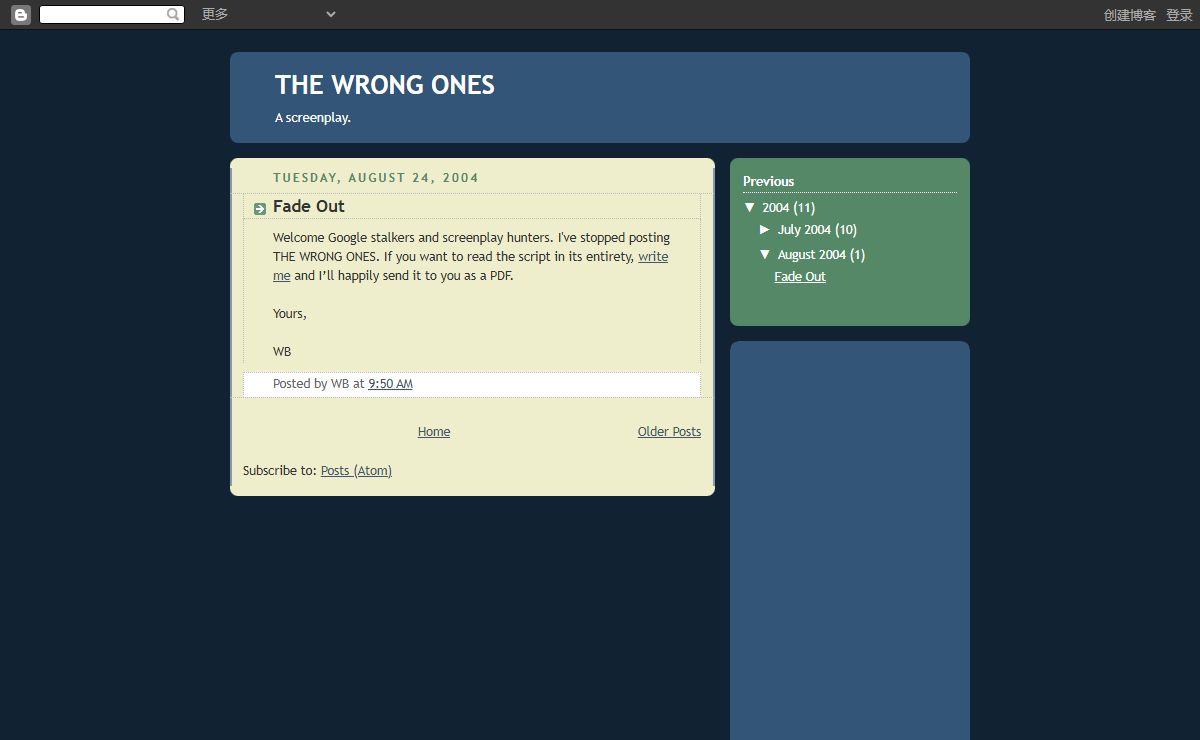 THE WRONG ONES