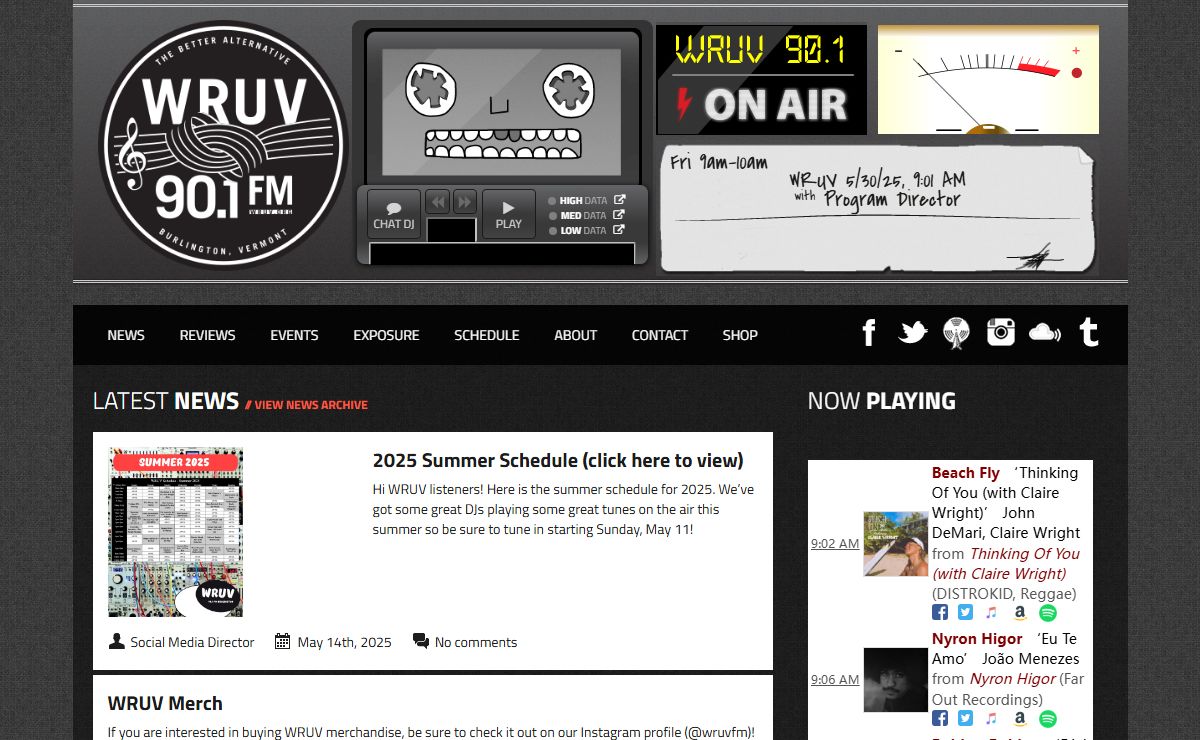 90.1 WRUV FM Burlington | Your Better Alternative Radio Station