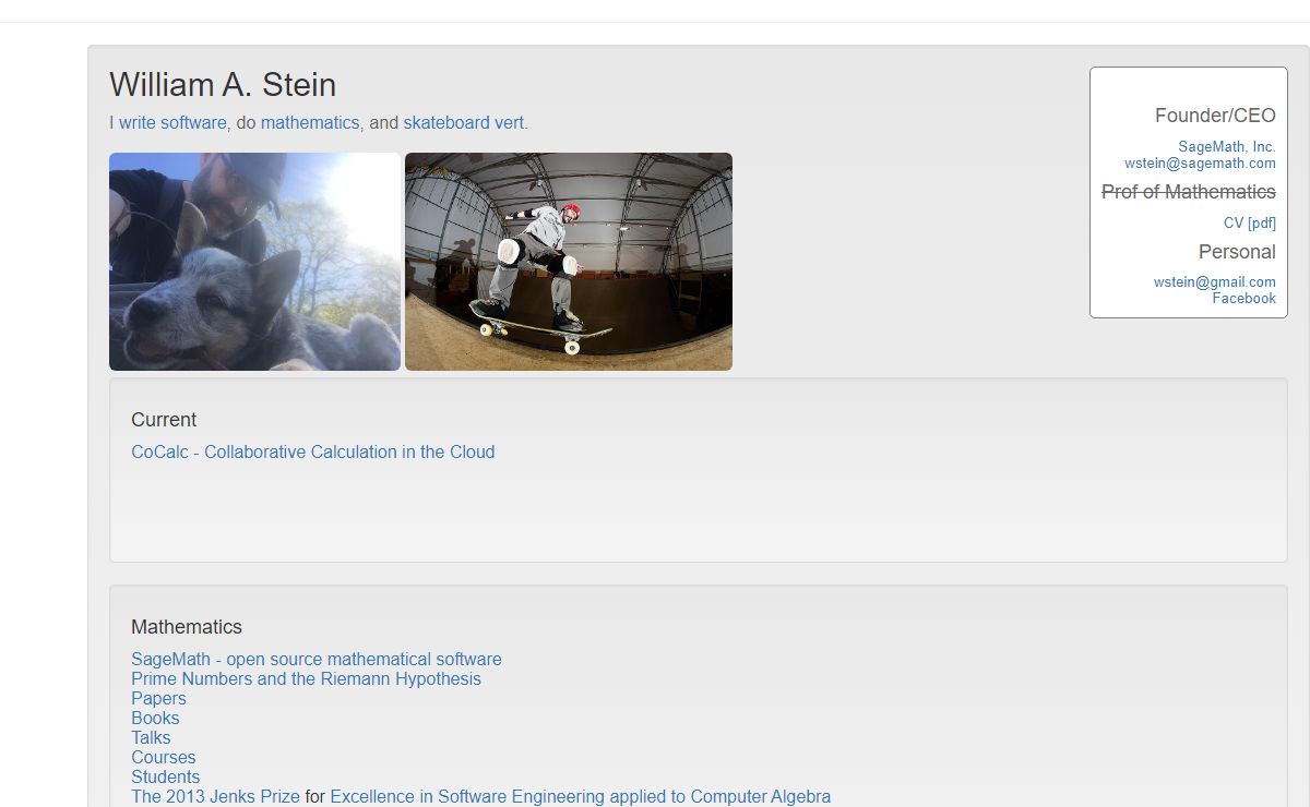 William Stein's Homepage
