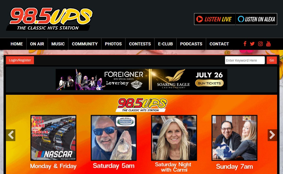 98.5 UPS - The Classic Hits Station
