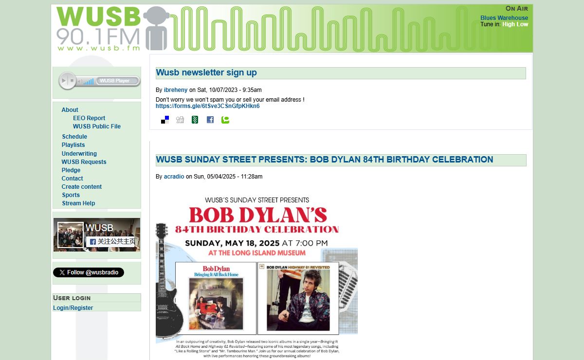 WUSB 90.1 FM Stony Brook, NY | Radio Free : Long Island
