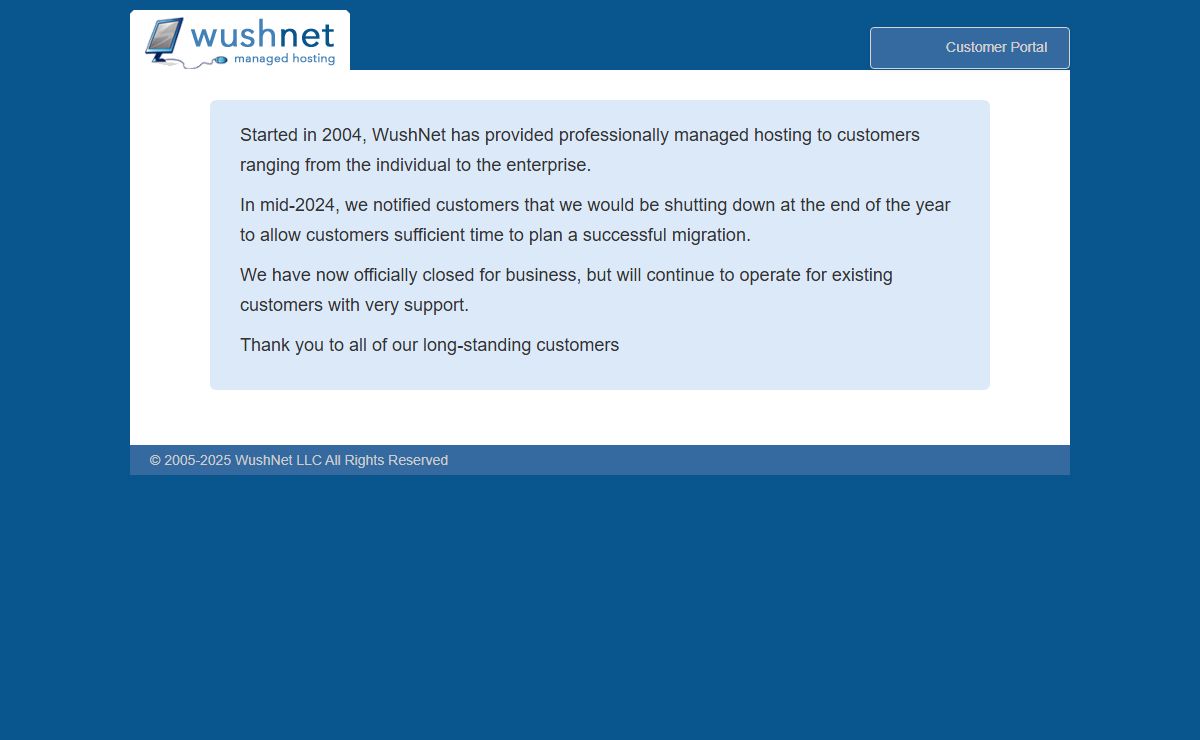 WushNet Managed Hosting - Subversion, Git, Trac, Bugzilla - Home