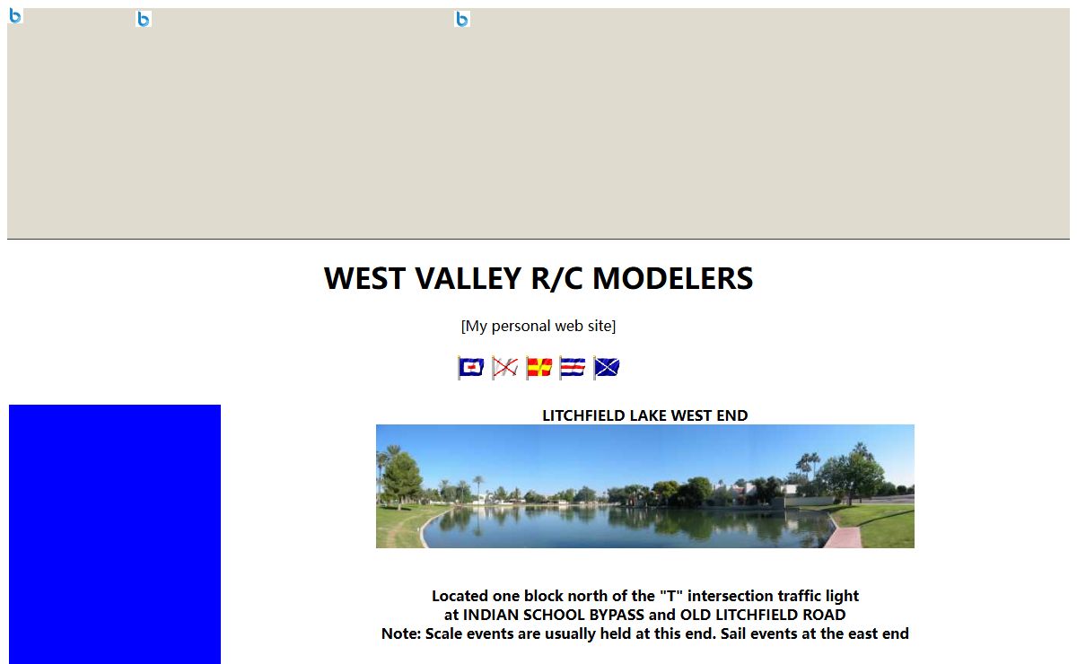 West Valley R/C Modelers, my personal page