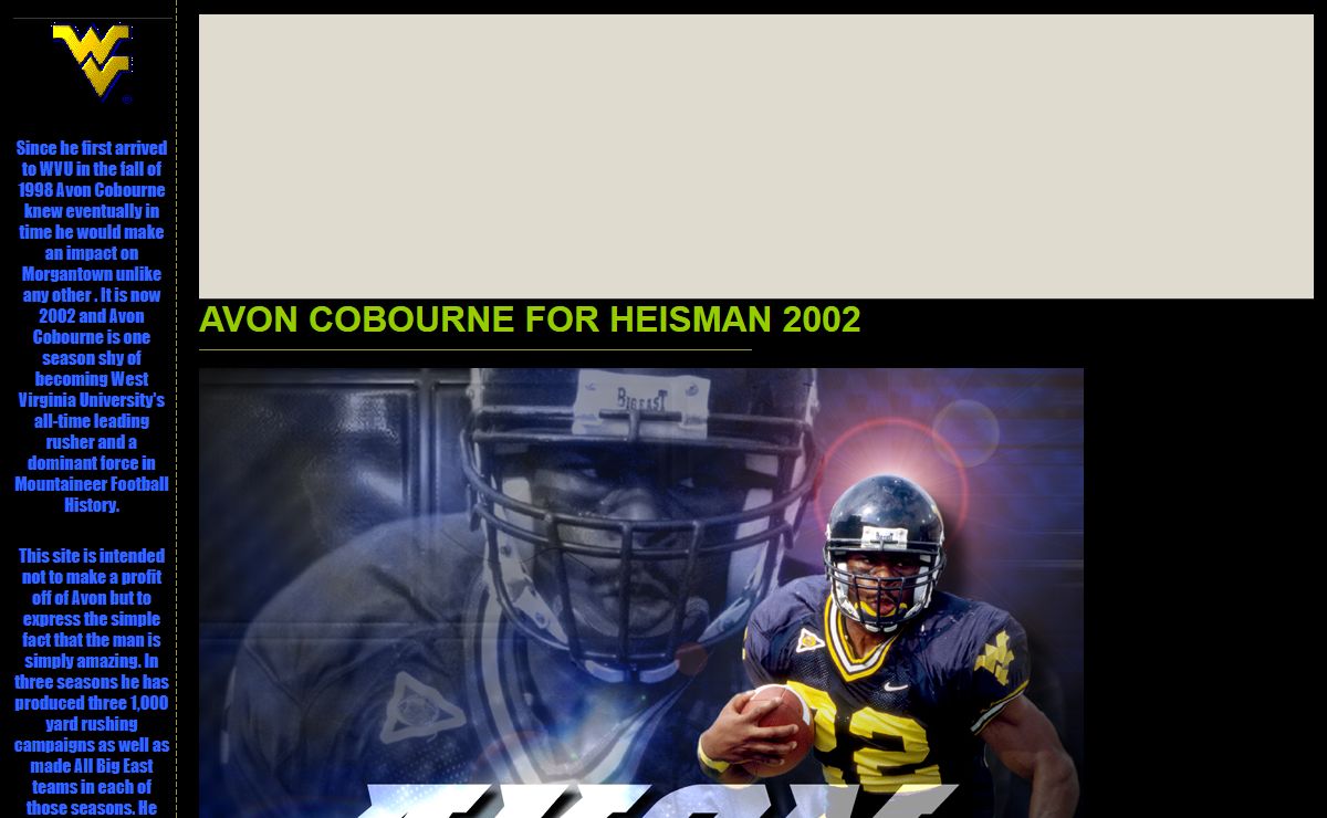 AVON COBOURNE FOR HEISMAN 2002