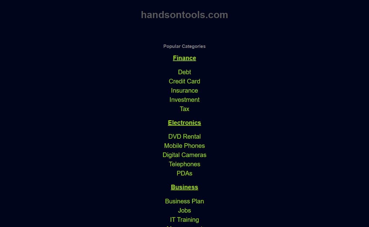 handsontools.com - This website is for sale! - handsontools Resources and Information.
